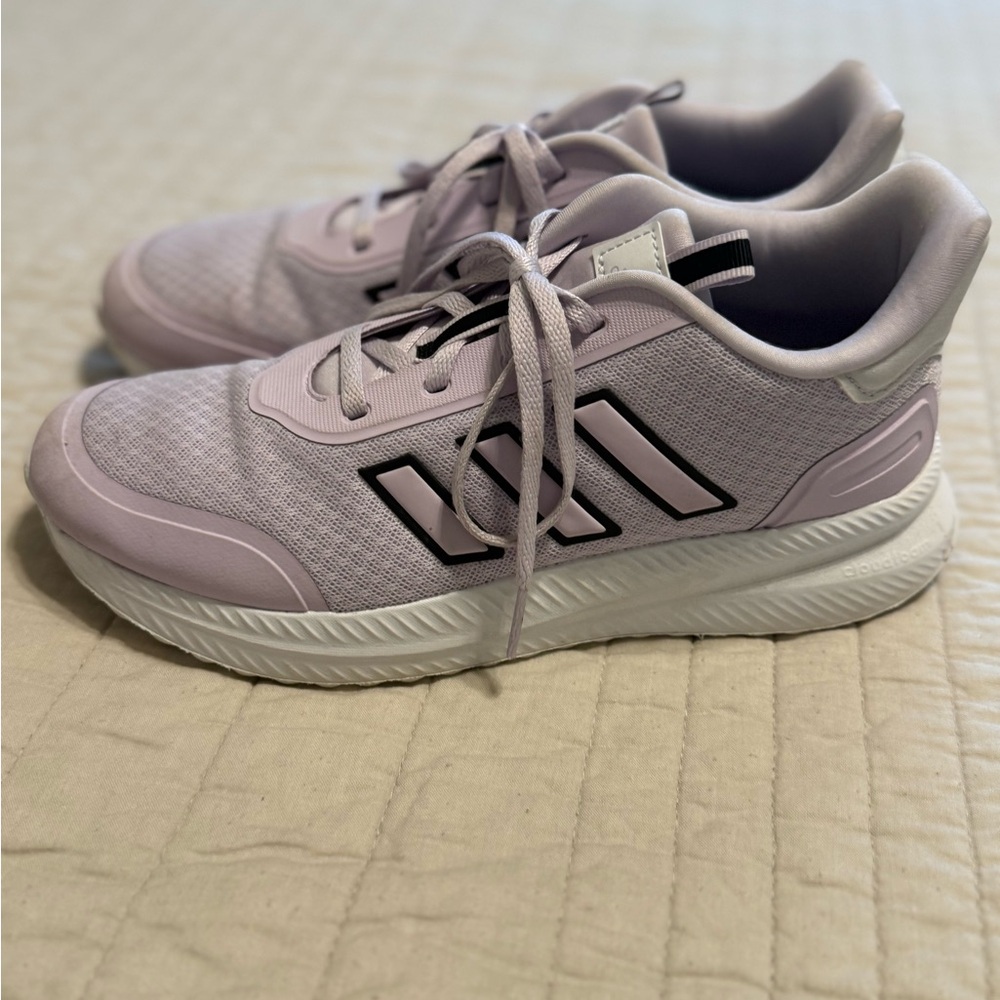 Adidas Purple Sneakers with Cushioned Heel